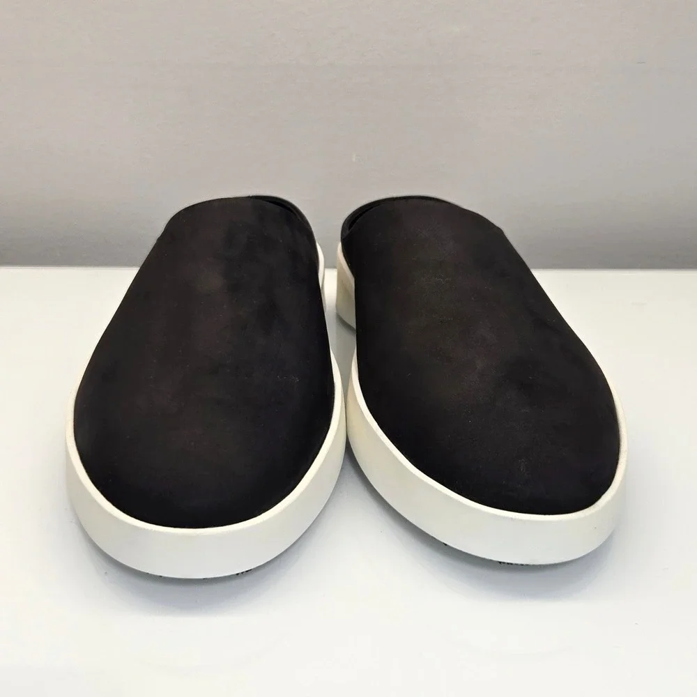 Wolf & Shepherd Cruise Mule‎ Men 13 Black Nubuck Slip On Comfort Shoes Luxury